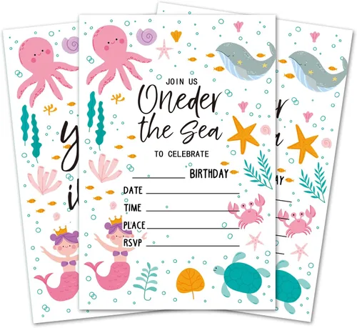 Vista 7 de Tarjetas de invitación de cumpleaños con lazo rosa, invitaciones de fiesta de cumpleaños para niñas, decoraciones y suministros para fiestas