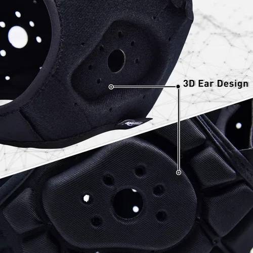 Vista 3 de COOLOMG Casco de Carcasa Suave para Flag Football Casco de Rugby 7v7 Gorra Scrum Protector de Cabeza Acolchado para Fútbol Ajustable para Jóvenes