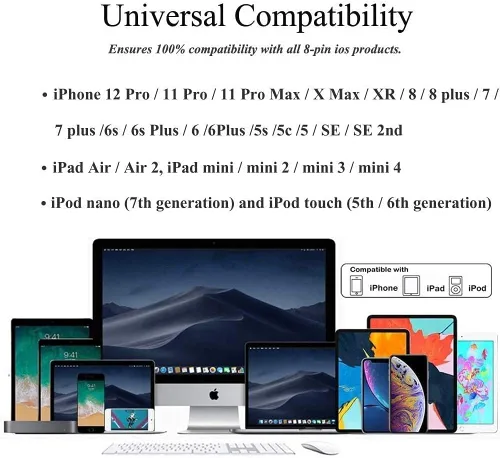 Vista 5 de Paquete de 3 adaptadores de auriculares originales con certificación MFi de Apple para iPhone adaptador de conector Lightning a auriculares