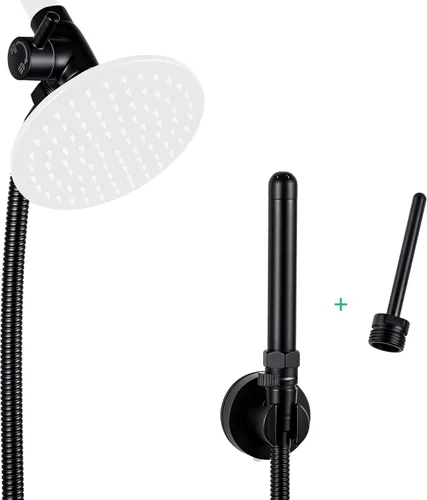 Sistema de enema de ducha con manguera de 86 pulgadas, desviador, válvula de control de agua para hombres y mujeres, limpieza portátil, kit de
