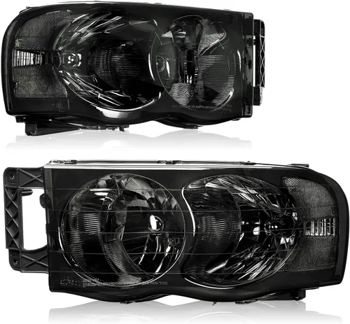 Vista 8 de DWVO Conjunto de faros LED DRL compatible con Dodge Ram 1500 1994-2001/Dodge Ram 2500 3500 94-02 de repuesto, carcasa negra