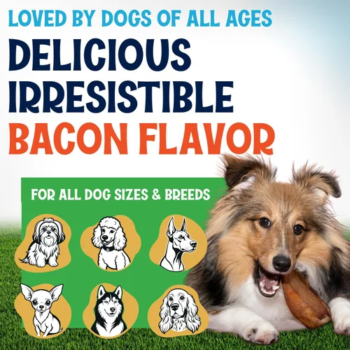 Vista 6 de Orejas de cerdo enteras para perros grandes, paquete de 30 masticables de larga duración para perros, un ingrediente, delicioso sabor totalmente