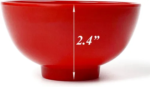 Vista 7 de Cuencos pequeños irrompibles de melamina de 4.5 pulgadas para cereales, arroz, sopa, postre, aperitivos, helado, pudín pequeño, redondo