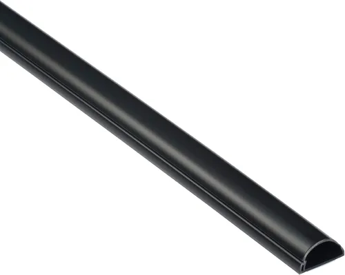 Vista 23 de D-Line Ocultador de cable semicircular, cubierta de cable patentada, para ocultar cables de montaje en pared de TV, canaleta para cables, cubiertas