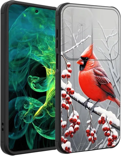 Vista 50 de Funda para Galaxy A36 5G/A56 5G con cubierta de cámara deslizante, resistente de doble capa híbrida a prueba de golpes, funda protectora resistente