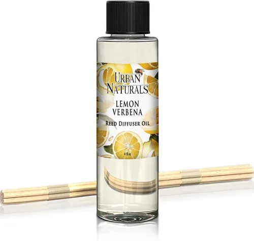 Vista 56 de Urban Naturals Recambio de difusor de varillas de aceite de eucalipto y salvia y varillas Eucalipto, salvia, menta, lima y madera de cedro, 4