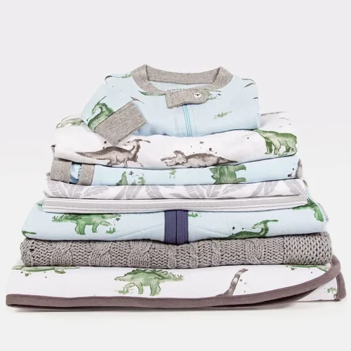 Vista 4 de Burt's Bees Baby Baby Boys' Pajamas, Zip-Front Non-Slip Unisex Footed Sleeper Pjs, Organic Cotton