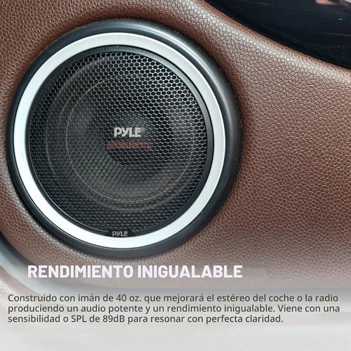 Vista 7 de Altavoz de graves de 4 ohmios doble de 1000 W y 10 pulgadas Pyle, 8" (20 cm)
