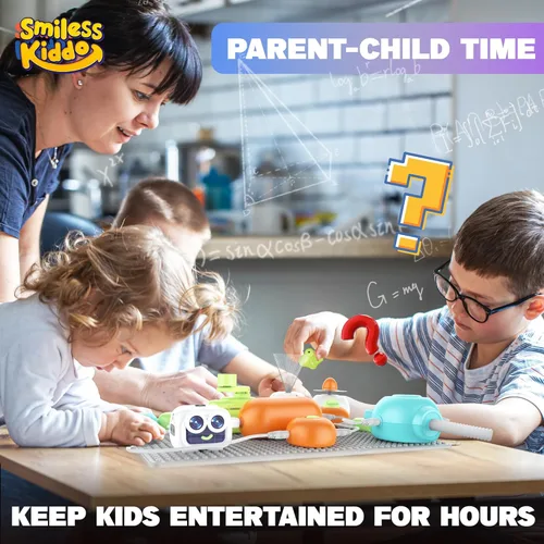 Vista 6 de Kits de ciencia para niños - Kits STEM para niños, Kit de exploración de electrónica, Más de 440 proyectos, 16 partes de circuito, juguetes