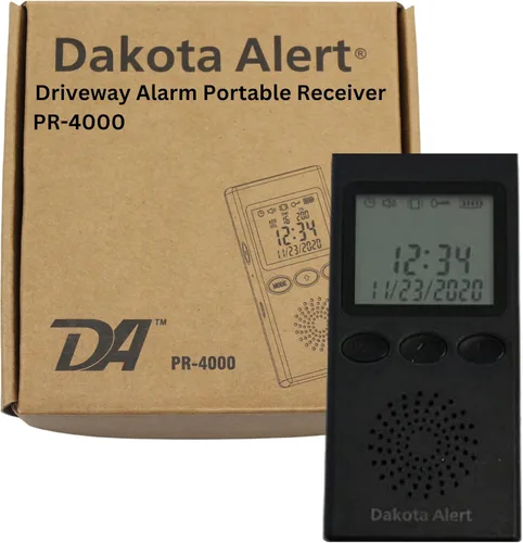 Vista 4 de Dakota Alert Detector de movimiento de alarma de entrada de largo alcance - DCMA-4k Plus Sistema de alarma de alcance inalámbrico de una milla
