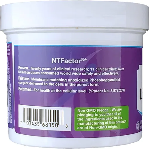 Vista 3 de Nutritional Therapeutics NTFactor Lipids Powder, envejecimiento y soporte celular, 240 porciones