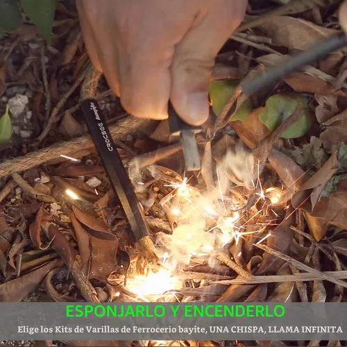 Vista 2 de Survival Wick - Kit de manguitos de tubo de fuelle impermeable y aluminio para arranque de incendios