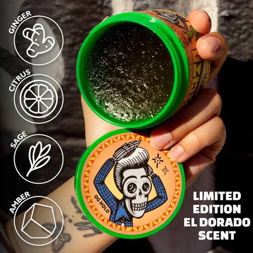 Vista 4 de Suavecito Pomade Spring Edition Original Hold For Men 4 oz, 1 paquete – Gel para el cabello sin escamas de brillo medio – Fácil de lavar – Se