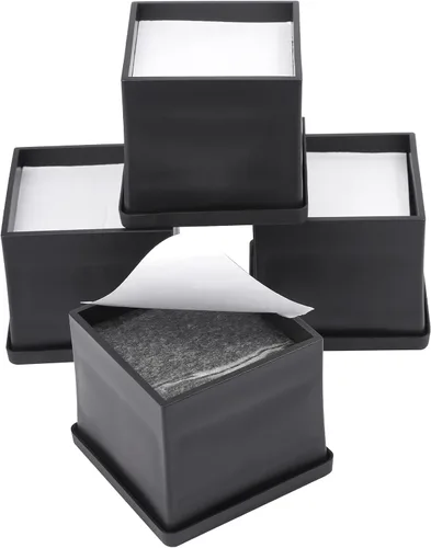 Vista 4 de BTSD-home Elevadores de cama de 2 pulgadas resistentes para muebles, sillas y patas de mesa, ideales para patas delgadas, añadir 2 pulgadas de 4