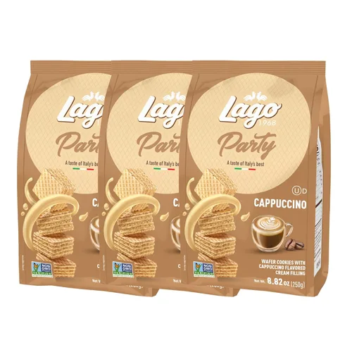 Vista 10 de Gastone Lago Party Wafers - Relleno de crema de coco, 8.82 onzas, 8.82 oz (paquete de 2) (Coco, paquete de 2)