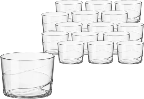 Vista 8 de Bormioli Rocco Bodega Collection - Juego de 12 vasos medianos de 12 onzas para agua, bebidas y cócteles, vasos de vidrio templado transparente de 12