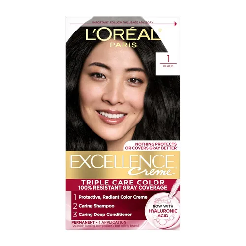 Vista 34 de L'Oreal Paris Excellence Crème - Tinte permanente para el cabello, color de cabello de triple cuidado, complejo Pro-Keratina para una cobertura