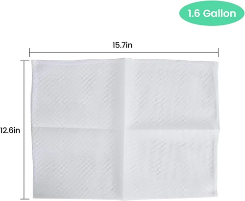 Vista 4 de EJWOX Bolsa de filtro para prensa de frutas y vino de capacidad de 1.6 galones, paquete de 2