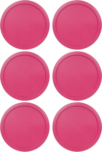 Vista 15 de Tapas de repuesto que se ajustan a los tazones de recipientes de vidrio Pyrex para almacenamiento de alimentos de 4 tazas, tapas redondas