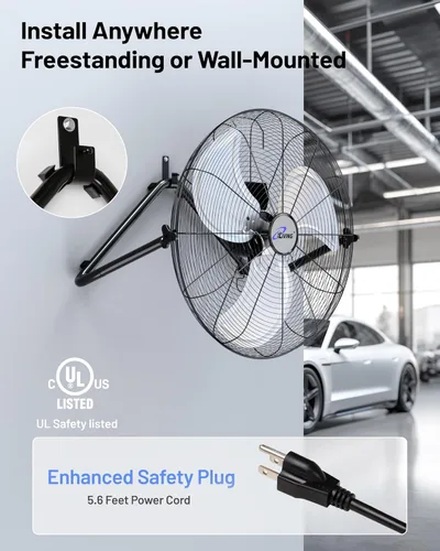 Vista 7 de Iliving – Ventilador de piso de alta velocidad