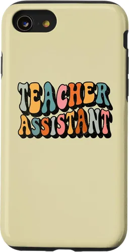 Vista 13 de iPhone 14 Teacher Assistant Squad, Groovy Back To School Matching Case