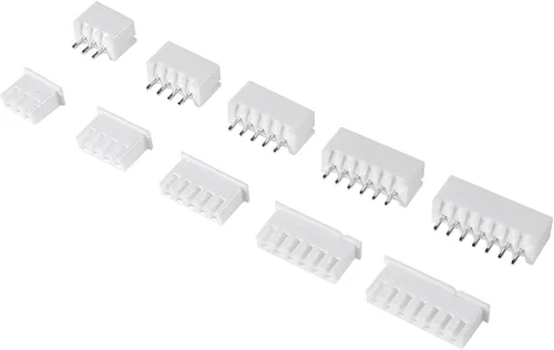 Vista 4 de XH Kit de enchufe de conector de 0.100 in y cable preprensado de 2 pines, 3 pines, 4 pines, 5 pines, 6 pines, carcasa de 7 pines, adaptador JST
