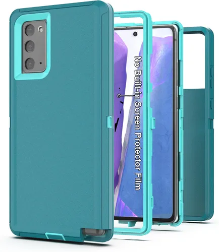 Vista 9 de Funda para Samsung Galaxy Note 20, resistente protección contra caídas, cuerpo completo, a prueba de golpes y polvo [3 en 1], grado militar