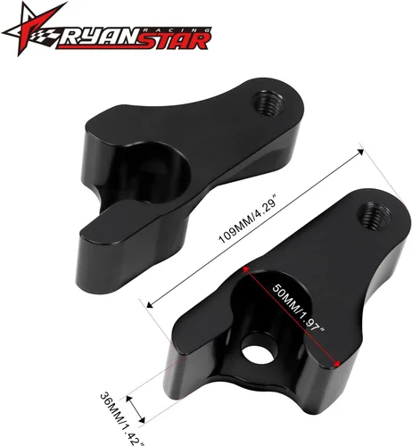 Vista 2 de RYANSTAR RACING Kit de bloques de bajada de 2 pulgadas, bloques de bajada de golpe trasero compatibles con Harley Davidson Touring Street Glide