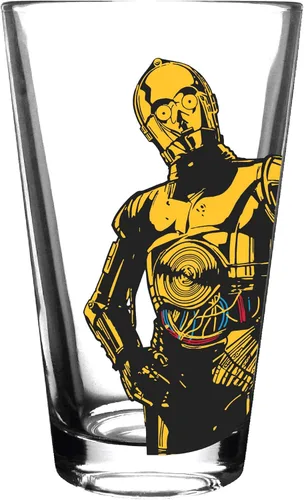 Vista 7 de Star Wars Juego de vasos de pinta clásica, capacidad de 16 onzas, juego de 4 vasos, forma clásica