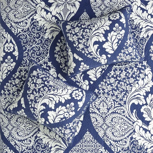 Vista 4 de Madison Park Vienna - Colcha reversible de algodón, diseño de costuras de lujo, para todas las estaciones, colcha transpirable, fundas de almohada