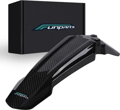 Funparts Sur Ron Aleta delantera, guardabarros de fibra de carbono para motocicleta para Surron Sur Ron LBX X260 X160 Bicicleta eléctrica de tierra