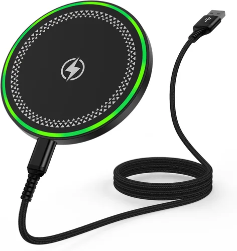 Almohadilla de carga inalámbrica de 15 W para Motorola Razr 2024 Moto G Stylus 5G 2025 G Power 2025 Edge Edge+ Razr+ X50 Ultra Razr 50 Ultra,