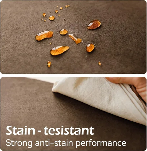 Vista 3 de a moment Juego de 4 fundas de almohada impermeables de 16 x 16 pulgadas, resistentes a las manchas, aptas para mascotas, para patio, sofá y sala