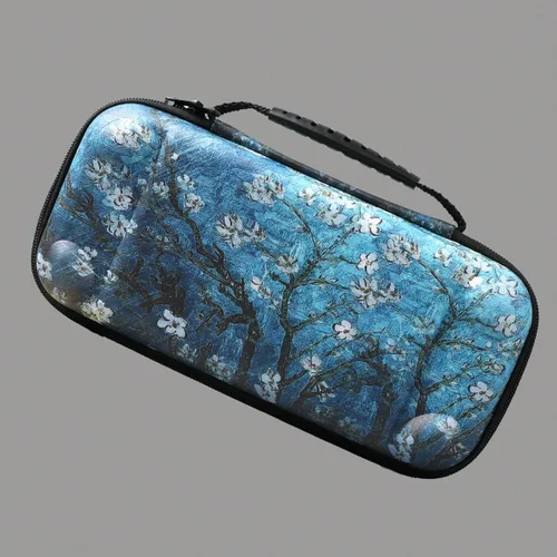 Vista 2 de Funda rígida de EVA compatible con Nintendo Switch OLED y modelo Switch, carcasa rígida protectora a prueba de golpes, funda de transporte de viaje