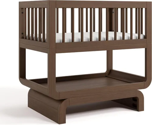 Vista 15 de Storkcraft Santorini Deluxe - Cuna convertible 3 en 1, color escarchado Avena esmerilada