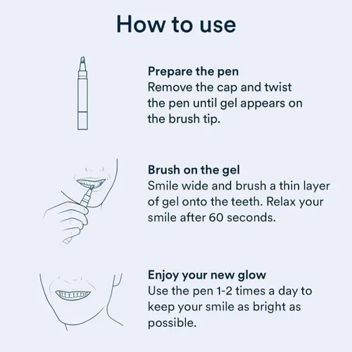 Vista 5 de Auraglow Extra Strength Bolígrafo de blanqueamiento de dientes, 9% Peróxido de hidrógeno, más de 40 tratamientos de blanqueamiento, Blanquea