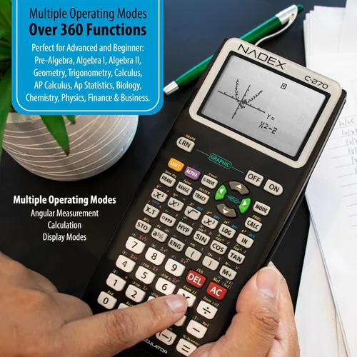 Vista 3 de Calculadora científica con funciones gráficas para estudiantes universitarios y de secundaria, ingeniería, matemáticas avanzadas, cálculo, álgebra