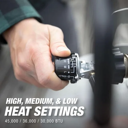 Vista 3 de Mr. Heater – Calentador de parte superior de tanque, de 30 000-45 000 BTU, 540 grados