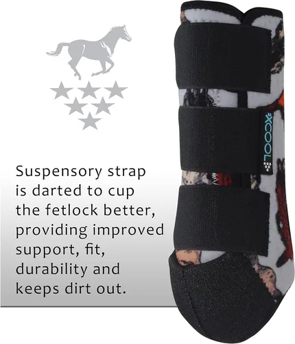 Vista 7 de Professional's Choice 2XCOOL - Botas deportivas para caballos de medicina, diseño protector y transpirable para máxima comodidad y durabilidad