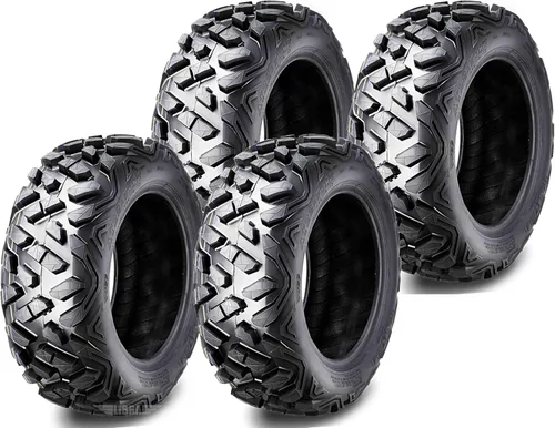 Vista 5 de WANDA Juego de 4 neumáticos ATV 19X7-8 delanteros y 18X9.5-8 traseros 4PR estilo Big Horn