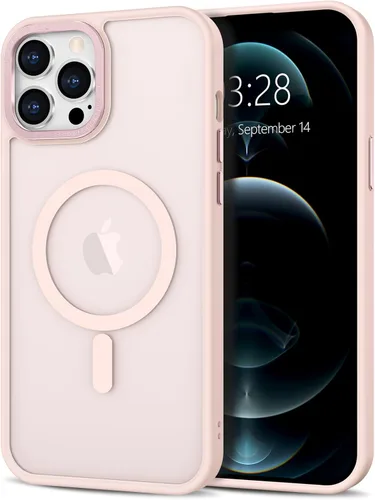 Vista 126 de Anuck - Funda magnética para iPhone 11 compatible con MagSafe, carcasa trasera mate translúcida dura, borde de TPU, delgada, resistente a impactos