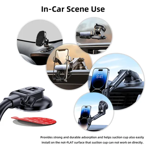 Vista 4 de Double Sided Adhesive Pads.Sticky Adhesive Pads Replacement Mounting Tape 6 Pcs.Very High Bond Sticky Adhesive Cars Dashboard &Daily Use.Car Mount
