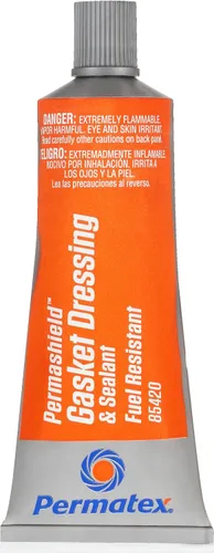 Vista 2 de Permatex 85420 Permashield Apósito y sellador de juntas resistentes al combustible, tubo de 2 onzas, naranja