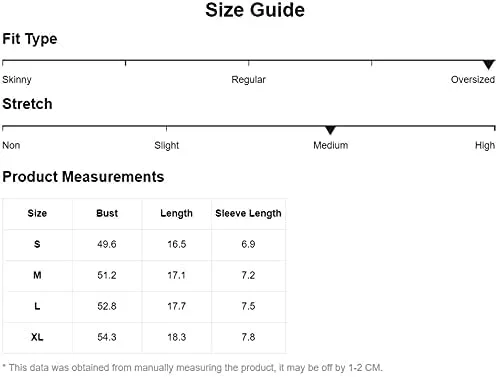 Vista 6 de Floerns Camisetas cortas de manga corta con cuello redondo y reflejantes para mujer