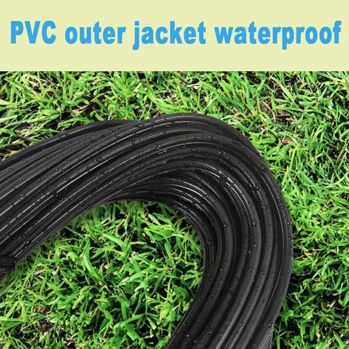 Vista 3 de Cable de iluminación de paisaje de bajo voltaje 12/2, cable de entierro directo al aire libre, calibre 12 2 conductores, 100 pies