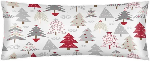 Vista 10 de Funda de almohada corporal de satén con cremallera, 21 x 54 pulgadas, funda de almohada decorativa larga, funda de almohada corporal para adultos