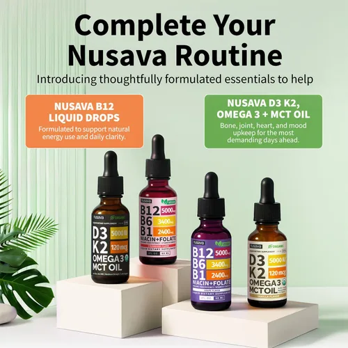 Vista 8 de Paquete de 2 gotas líquidas de vitamina B12 y B6, complejo de vitamina B sublingual B12 - Vitamina B 12 de 5000 mcg - B12 metilcobalamina