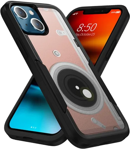 Vista 12 de CasesOnDeck Grip Case Compatible with Apple iPhone 14 (6.1") / iPhone 14 Case [Dual Tactical] Slim Heavy Duty Heavy Duty Case Black Matte (Astronaut)