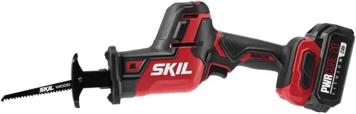 Vista 10 de SKIL PWR CORE 20 Sierra recíproca compacta sin escobillas de 20 V, incluye batería de litio de 2.0 Ah y cargador automático PWR JUMP - RS5825B-10