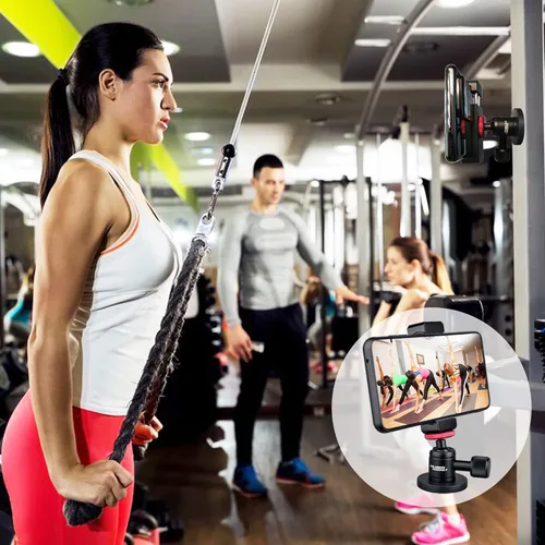 Vista 6 de ULIBERMAGNET Soporte magnético para teléfono con rotación de 360° con mini cabeza de bola, compatible con teléfonos inteligentes para coches, Jeep